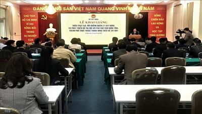 Khóa đào tạo về quản lý xây dựng và phát triển đô thị theo Đề án 1961