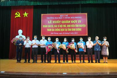 Hơn 100 cán bộ, bác sĩ Trường Đại học Y dược Hải Phòng tiếp tục chi viện cho Bình Dương