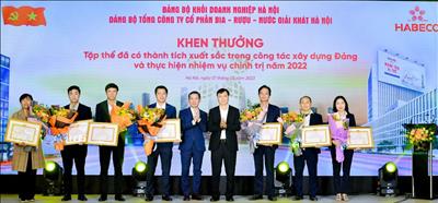 Đảng bộ HABECO​​​​​​​ tổ chức Hội nghị tổng kết công tác xây dựng Đảng năm 2022, triển khai nhiệm vụ năm 2023 và trao tặng Huy hiệu 30 năm tuổi Đảng