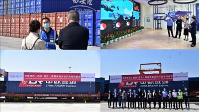 LONGi lần đầu tiên vận chuyển mô-đun bằng đường sắt xuyên lục địa Trung –  Âu “Trường An” 