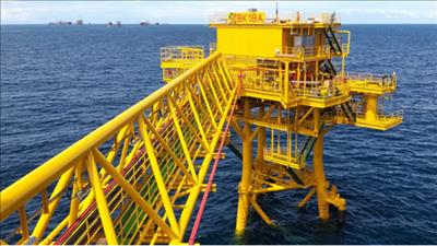 Vietsovpetro đưa vào khai thác giàn BK-18A, mỏ Bạch Hổ