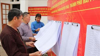 Công tác chuẩn bị bầu cử được triển khai chủ động, bài bản