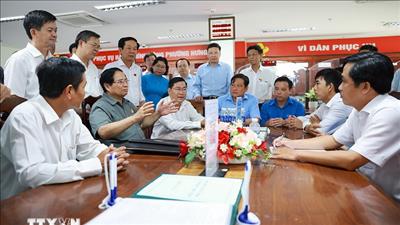 Thủ tướng Phạm Minh Chính kiểm tra, chỉ đạo xử lý các vướng mắc tại Cần Thơ
