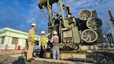 Đóng điện TBA 110kV Nhà máy điện gió Hàn Quốc - Trà Vinh