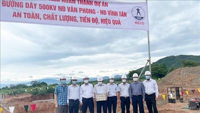 Tổng giám đốc EVNNPT kiểm tra công trường dự án đường dây 500kV Vân Phong – Vĩnh Tân