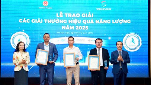 Trao giải các giải thưởng hiệu quả năng lượng năm 2025