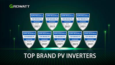 Growatt giành 9 giải thưởng về Thương hiệu biến tần PV hàng đầu