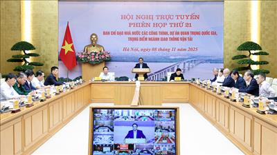 Thủ tướng chủ trì phiên họp về các công trình, dự án trọng điểm ngành giao thông vận tải