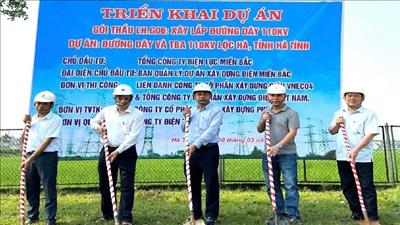 Triển khai dự án đường dây và TBA 110kV Lộc Hà