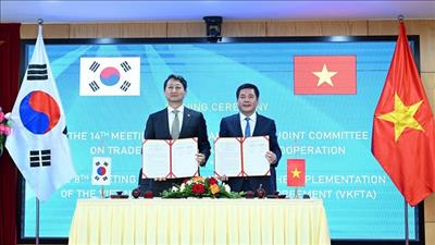 Việt Nam - Hàn Quốc tiếp tục đẩy mạnh hợp tác thương mại, công nghiệp và năng lượng