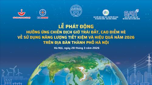 Thành phố Hà Nội tổ chức các hoạt động hưởng ứng chiến dịch Giờ Trái đất 2026