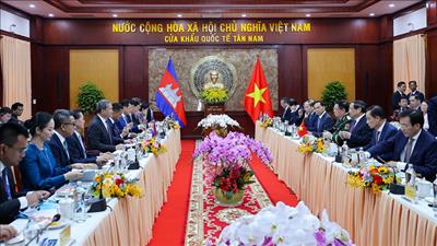 Thủ tướng Phạm Minh Chính hội đàm với Thủ tướng Campuchia Hun Manet