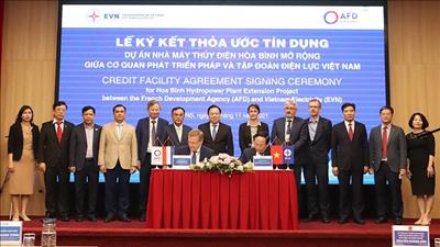 Ký thỏa ước tín dụng 70 triệu Euro cho dự án thủy điện Hoà Bình mở rộng