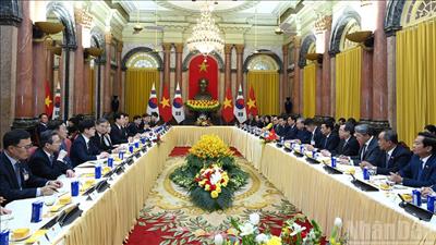 Tổng Bí thư, Chủ tịch nước Tô Lâm hội đàm với Tổng thống Hàn Quốc Lee Jae Myung