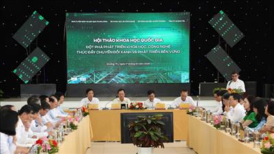 Đột phá phát triển khoa học, công nghệ thúc đẩy chuyển đổi xanh và phát triển bền vững