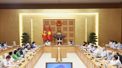 Thủ tướng Phạm Minh Chính làm việc với Ban Nghiên cứu phát triển kinh tế tư nhân