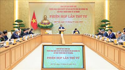 Thủ tướng chủ trì phiên họp lần thứ 4 Ban chỉ đạo về phát triển kinh tế tư nhân