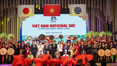 Ngày Quốc gia Việt Nam tại EXPO 2025 Osaka Kansai: Lan tỏa hình ảnh đất nước 80 năm độc lập, phát triển và hội nhập