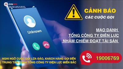 Mạo danh EVNNPC thông tin không đúng sự thật nhằm lừa đảo khách hàng
