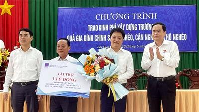 PV GAS tài trợ 5 tỷ đồng xây dựng 2 trường học tại tỉnh Hậu Giang