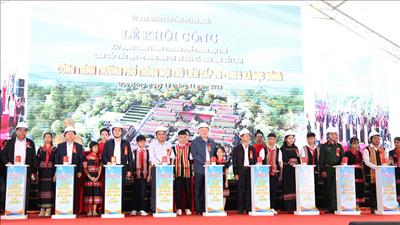 Khởi công xây dựng các Trường phổ thông nội trú liên cấp Tiểu học - THCS các xã biên giới của tỉnh Quảng Ngãi
