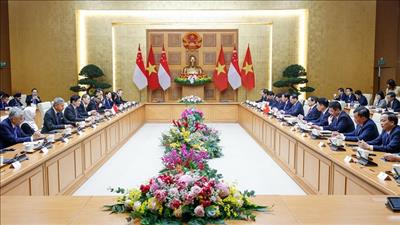 Đưa hợp tác Việt Nam - Singapore trở thành điển hình hợp tác trong khu vực