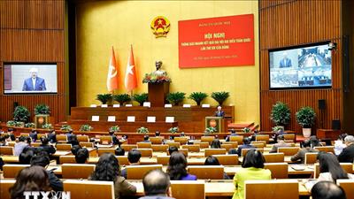 Chủ tịch Quốc hội chủ trì Hội nghị thông báo nhanh kết quả Đại hội XIV của Đảng