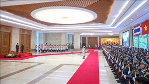 Thủ tướng Lê Minh Hưng chủ trì lễ đón chính thức Thủ tướng Thái Lan