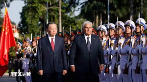 Tổng Bí thư, Chủ tịch nước Tô Lâm chủ trì Lễ đón Tổng thống Cộng hòa Panama thăm chính thức Việt Nam