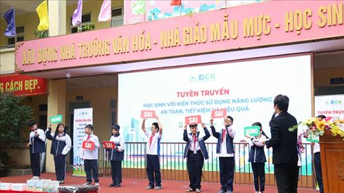 Tuyên truyền kiến thức sử dụng năng lượng an toàn, tiết kiệm và hiệu quả cho học sinh