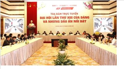 Tọa đàm trực tuyến  “Đại hội lần thứ XIII của Đảng và những dấu ấn nổi bật”