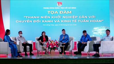 Thanh niên khởi nghiệp gắn với chuyển đổi xanh và kinh tế tuần hoàn