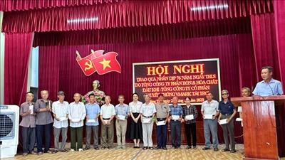 Công ty Cổ phần truyền thông Vmark tri ân các gia đình chính sách, thương bệnh binh xã Đông Tân, tỉnh Thái Bình