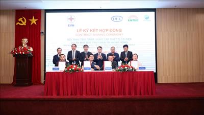 Ký kết hợp đồng gói thầu cung cấp thiết bị cơ điện cho dự án Nhà máy thủy điện Trị An mở rộng