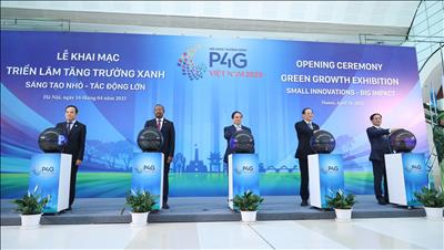 Khai mạc Triển lãm tăng trưởng xanh trong khuôn khổ Hội nghị P4G