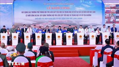Thủ tướng dự khởi công xây dựng các trường nội trú ở các xã biên giới đất liền