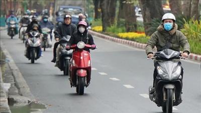 Bắc Bộ rét về đêm và sáng, Trung Bộ và Nam Bộ mưa rào rải rác