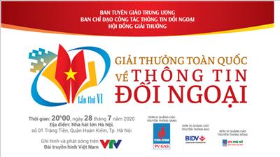 Sắp tổ chức trao giải thưởng toàn quốc về thông tin đối ngoại lần thứ VI
