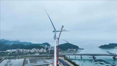 Trung Quốc lắp turbine gió 18 MW đầu tiên trên thế giới