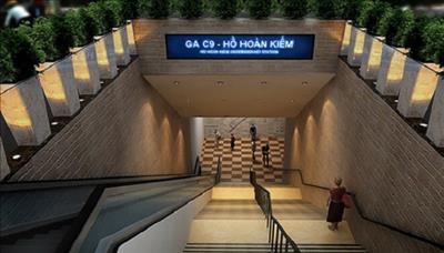 Trình Thủ tướng phương án xây dựng ga C9 tại khu vực hồ Hoàn Kiếm