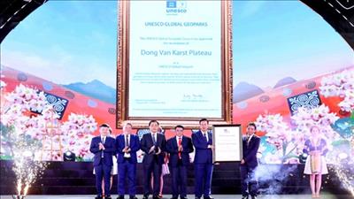 Cao nguyên đá Đồng Văn lần thứ ba nhận danh hiệu Công viên địa chất toàn cầu