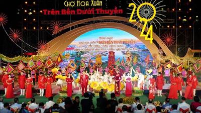 Khai mạc chợ hoa xuân “Trên bến, dưới thuyền” Tết Giáp Thìn năm 2024