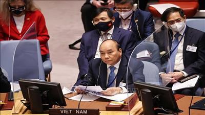 Chủ tịch nước tham dự phiên họp cấp cao HĐBA LHQ về an ninh khí hậu