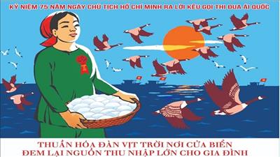 Phát hành tranh cổ động kỷ niệm Ngày Chủ tịch Hồ Chí Minh ra Lời kêu gọi 