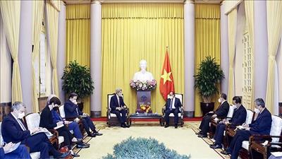 Chủ tịch nước tiếp Đặc phái viên về biến đổi khí hậu của Tổng thống Hoa Kỳ