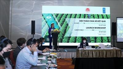 Thông tin về đầu tư và chi tiêu công cho biến đổi khí hậu ở Việt Nam