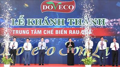 Khánh thành Trung tâm chế biến rau quả an toàn, hiện đại tại Sơn La