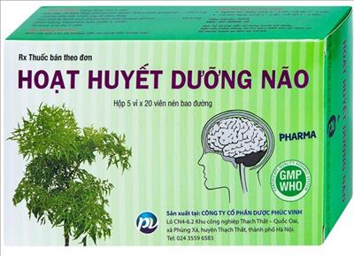 Cục quản lý Dược (Bộ Y tế): Thu hồi trên toàn quốc loại thuốc Hoạt huyết dưỡng não 