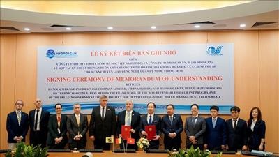 Hà Nội hợp tác ứng dụng công nghệ quản lý thoát nước với Vương quốc Bỉ