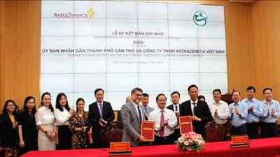 AstraZeneca ký kết ghi nhớ hợp tác y tế với thành phố Cần Thơ